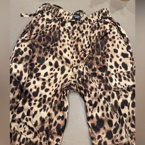 Dolce & Gabbana Animal Print Wide-Leg Pants - Picture 4 of 6